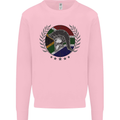 South Africa Bodybuilding Gym Training African Mens Sweatshirt Jumper Light Pink