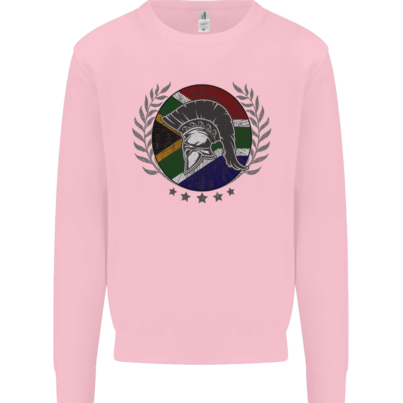 South Africa Bodybuilding Gym Training African Mens Sweatshirt Jumper Light Pink