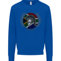 South Africa Bodybuilding Gym Training African Mens Sweatshirt Jumper Royal Blue