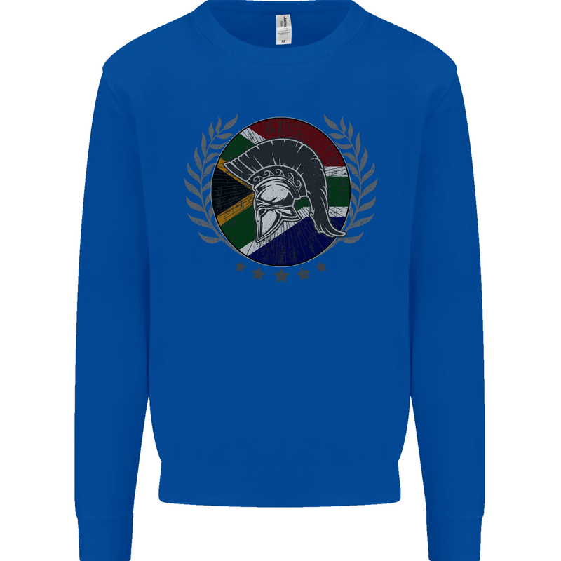 South Africa Bodybuilding Gym Training African Mens Sweatshirt Jumper Royal Blue
