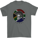 South Africa Bodybuilding Gym Training African Mens T-Shirt 100% Cotton Charcoal