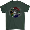 South Africa Bodybuilding Gym Training African Mens T-Shirt 100% Cotton Forest Green