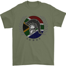 South Africa Bodybuilding Gym Training African Mens T-Shirt 100% Cotton Military Green