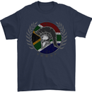 South Africa Bodybuilding Gym Training African Mens T-Shirt 100% Cotton Navy Blue
