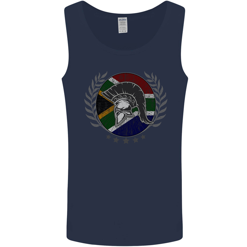 South Africa Bodybuilding Gym Training African Mens Vest Tank Top Navy Blue