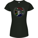 South Africa Bodybuilding Gym Training African Womens Petite Cut T-Shirt Black