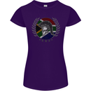 South Africa Bodybuilding Gym Training African Womens Petite Cut T-Shirt Purple