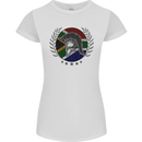 South Africa Bodybuilding Gym Training African Womens Petite Cut T-Shirt White