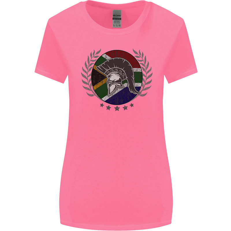 South Africa Bodybuilding Gym Training African Womens Wider Cut T-Shirt Azalea