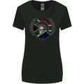 South Africa Bodybuilding Gym Training African Womens Wider Cut T-Shirt Black
