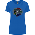 South Africa Bodybuilding Gym Training African Womens Wider Cut T-Shirt Royal Blue
