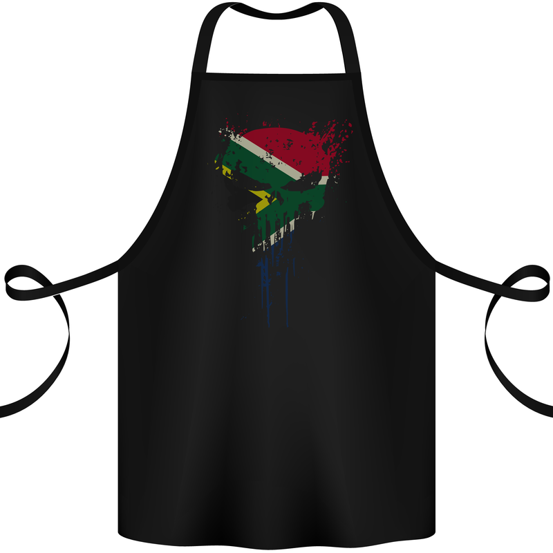 South Africa Skull Gym Training Bodybuilding Cotton Apron 100% Organic Black