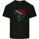 South Africa Skull Gym Training Bodybuilding Mens Cotton T-Shirt Tee Top Black