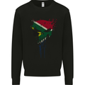 South Africa Skull Gym Training Bodybuilding Mens Sweatshirt Jumper Black