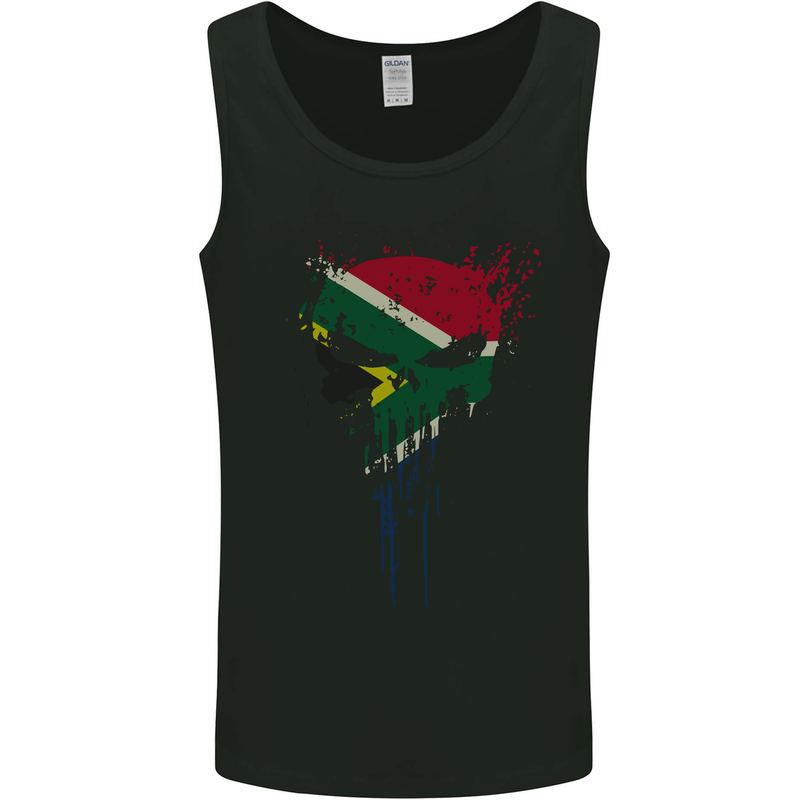 South Africa Skull Gym Training Bodybuilding Mens Vest Tank Top Black