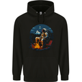 Space Camp Funny Astronaut Camping Childrens Kids Hoodie Black