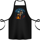 Space Camp Funny Astronaut Camping Cotton Apron 100% Organic Black