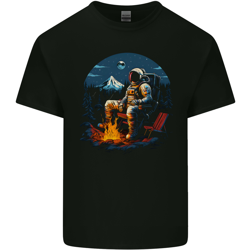 Space Camp Funny Astronaut Camping Kids T-Shirt Childrens Black