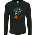 Space Camp Funny Astronaut Camping Mens Long Sleeve T-Shirt Black