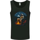Space Camp Funny Astronaut Camping Mens Vest Tank Top Black