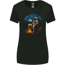 Space Camp Funny Astronaut Camping Womens Wider Cut T-Shirt Black