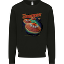 Space Conquerors Alien Flying Saucer UFO Mens Sweatshirt Jumper Black
