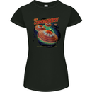 Space Conquerors Alien Flying Saucer UFO Womens Petite Cut T-Shirt Black