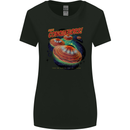 Space Conquerors Alien Flying Saucer UFO Womens Wider Cut T-Shirt Black