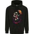 Space Gig An Astronaut Palying Electric Guitar Mens 80% Cotton Hoodie Black