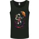Space Gig An Astronaut Palying Electric Guitar Mens Vest Tank Top Black