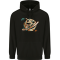 Space Halloween Pumpkin Astronaut Planet Childrens Kids Hoodie Black