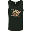 Space Halloween Pumpkin Astronaut Planet Mens Vest Tank Top Black