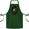 Space Planet Sun Flare Universe Cotton Apron 100% Organic Forest Green