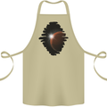 Space Planet Sun Flare Universe Cotton Apron 100% Organic Khaki