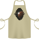 Space Planet Sun Flare Universe Cotton Apron 100% Organic Khaki