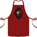 Space Planet Sun Flare Universe Cotton Apron 100% Organic Maroon
