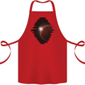 Space Planet Sun Flare Universe Cotton Apron 100% Organic Red