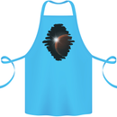 Space Planet Sun Flare Universe Cotton Apron 100% Organic Turquoise