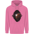 Space Planet Sun Flare Universe Mens 80% Cotton Hoodie Azelea