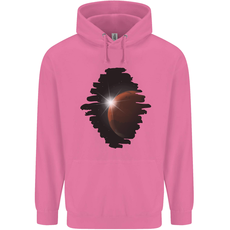 Space Planet Sun Flare Universe Mens 80% Cotton Hoodie Azelea