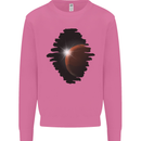 Space Planet Sun Flare Universe Mens Sweatshirt Jumper Azalea