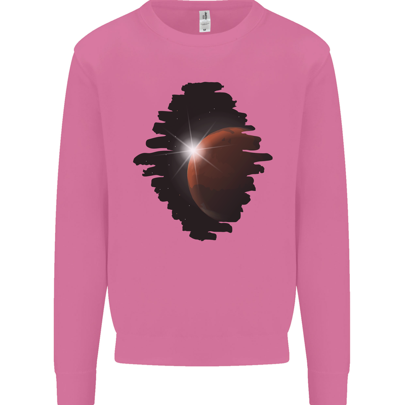 Space Planet Sun Flare Universe Mens Sweatshirt Jumper Azalea