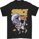 Space Rex Funny Astronaut Spaceman Dinosaur Mens T-Shirt 100% Cotton Black