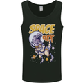 Space Rex Funny Astronaut Spaceman Dinosaur Mens Vest Tank Top Black