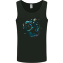 Space Scuba Diving Astronaut Diver Planets Mens Vest Tank Top Black