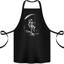 Space Swing Astronaut Spaceman Moon Fantasy Cotton Apron 100% Organic Black