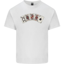 Spade Flush Poker Kids T-Shirt Childrens White