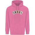 Spade Flush Poker Mens 80% Cotton Hoodie Azelea