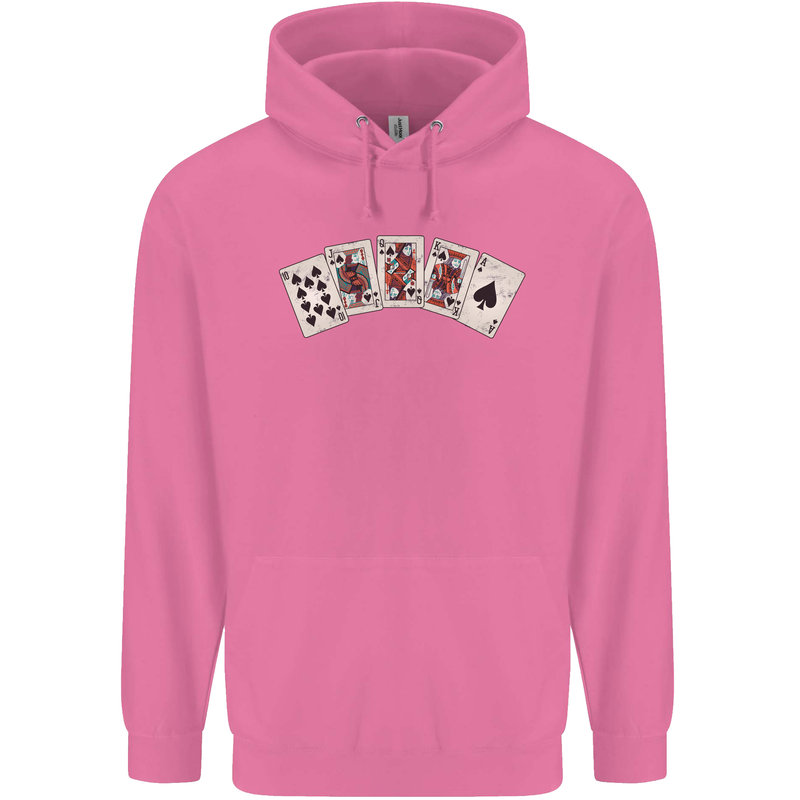 Spade Flush Poker Mens 80% Cotton Hoodie Azelea