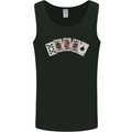 Spade Flush Poker Mens Vest Tank Top Black